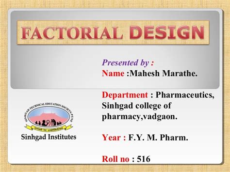 factorial design