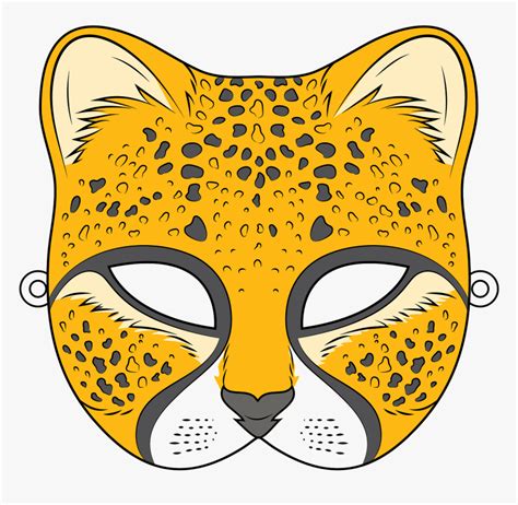 Cheetah Face Clipart, HD Png Download - kindpng