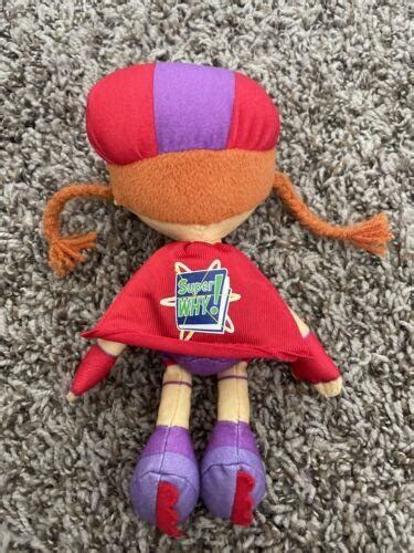 PBS Super Why WONDER RED 8" Plush by Learning Curve 2008 CLEAN NICE | #3888486560