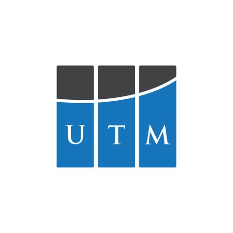 UTM letter logo design on white background. UTM creative initials ...