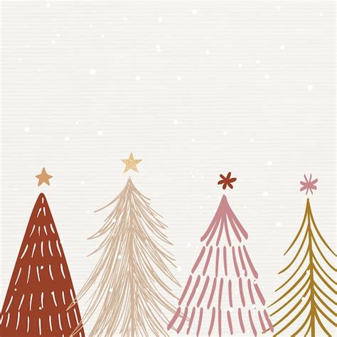 Free Vector | Cream winter background, Christmas aesthetic design vector