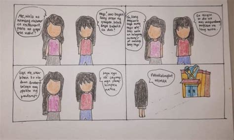 GAWAIN D: Bumuo ng isang comic strip na maaring ilagay sa long bond paper na nagpapakita ng ...