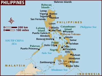 Philippines Map and Philippines Satellite Images