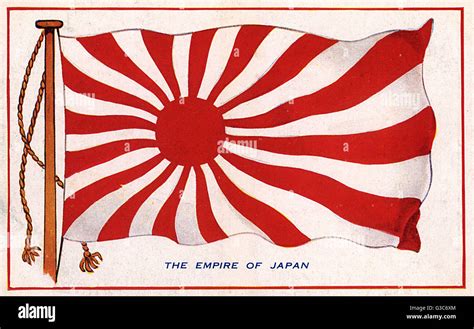 The Rising Sun flag of the Empire of Japan Stock Photo - Alamy