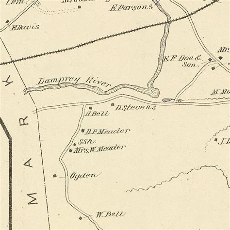 Vintage Map of Durham, New Hampshire 1892 – Ted's Vintage Art