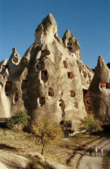 TURKEY. Village of Uçhisar. A natural rock formation particular to Cappadocia. 2002. | Beautiful ...