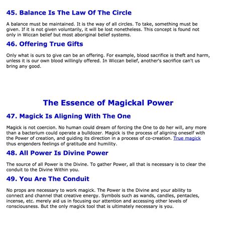 The principles of Wiccan belief -philosophy - practice. 45 - 49 www.wicca-spirituality.com ...