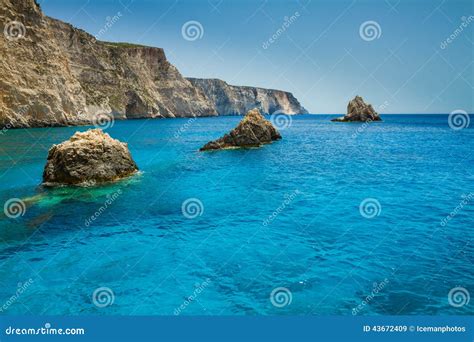 The Blue Caves In Zakynthos (Greece) Royalty-Free Stock Image | CartoonDealer.com #43487938