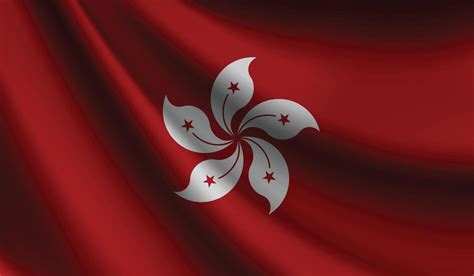 Hong Kong flag waving. Background for patriotic and national design ...