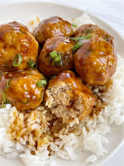 Pineapple Teriyaki Chicken Meatballs - Together as Family