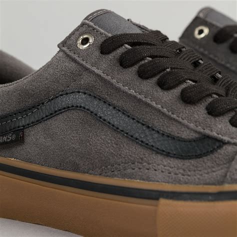 Vans Old Skool Pro Shoes - Grey / Black / Gum | Flatspot