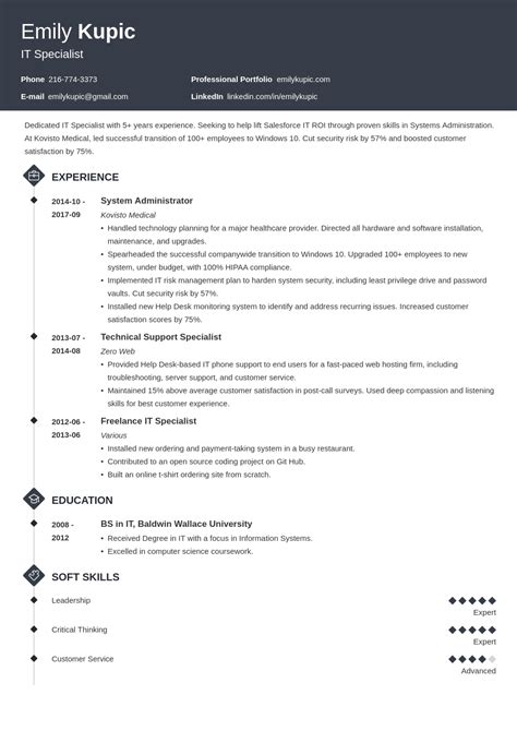 Technical Resume Examples, Template & Writing Guide