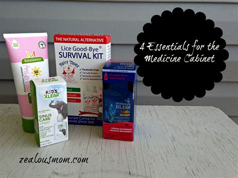 4 Essentials for the Medicine Cabinet - Zealous Mom