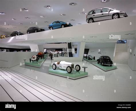 Interior of Porsche Museum in Stuttgart Germany Stock Photo - Alamy