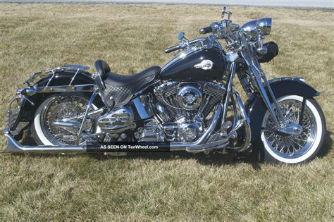 2002 Harley Davidson Heritage Springer Flstsi Fully Customized Retro Cruiser