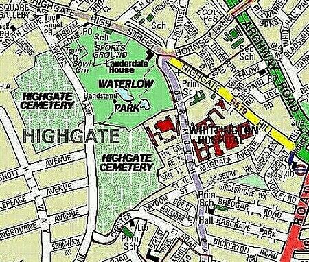 Highgate London Map