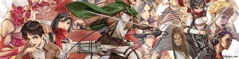 Attack On Titan Anime Characters 4K wallpaper download