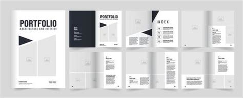 Architect Portfolio Template Vector Art, Icons, and Graphics for Free Download