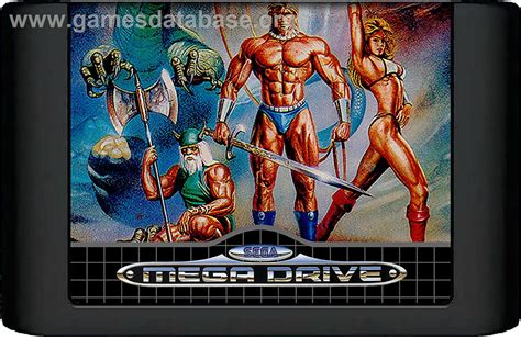 Golden Axe - Sega Genesis - Artwork - Cartridge