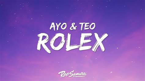 Ayo & Teo - Rolex (Lyrics) [1 Hour Version] - YouTube