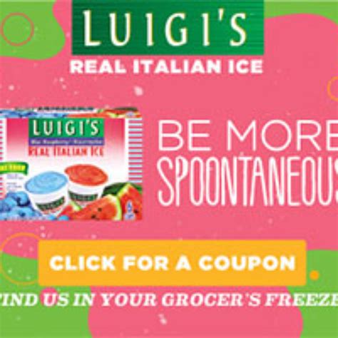 Luigi’s Italian Ice Coupon: Limited Cities « Oh Yes It's Free