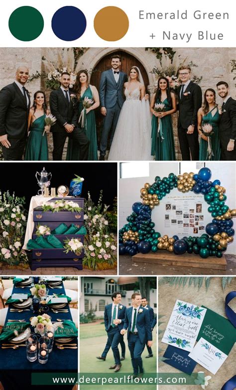 Royal Blue And Green Wedding Theme