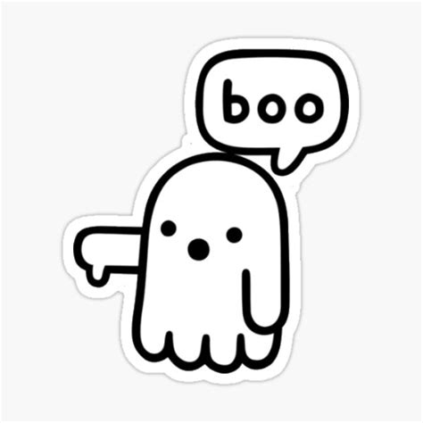 "Boo Ghost" Sticker for Sale by csticker12 | Redbubble