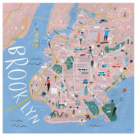 Printable Map Of Brooklyn - Printable Words Worksheets