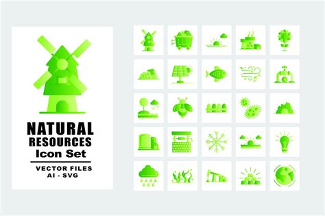 Natural Resources 25 Icons Pack Graphic by Iconic Panda · Creative Fabrica