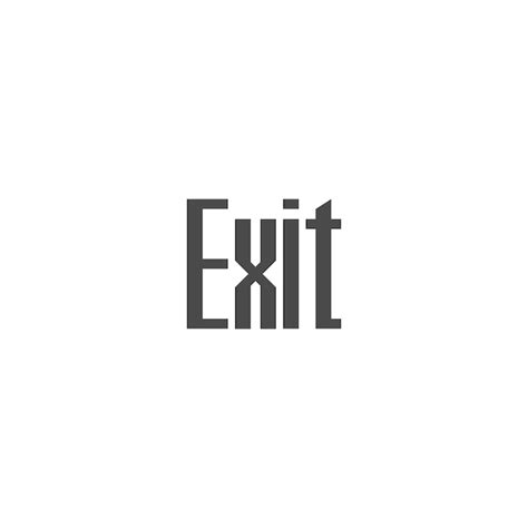 Premium Vector | Exit logo design