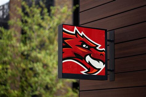 Denn John Middle School Logo Dragon Mascot | School Branding Agency