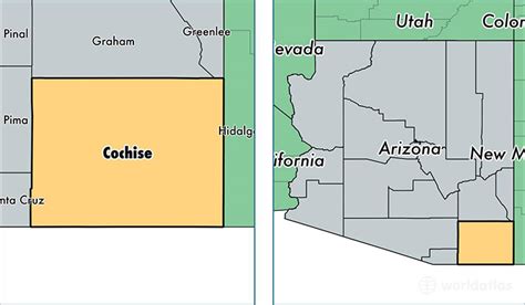 Cochise County, Arizona / Map of Cochise County, AZ / Where is Cochise ...