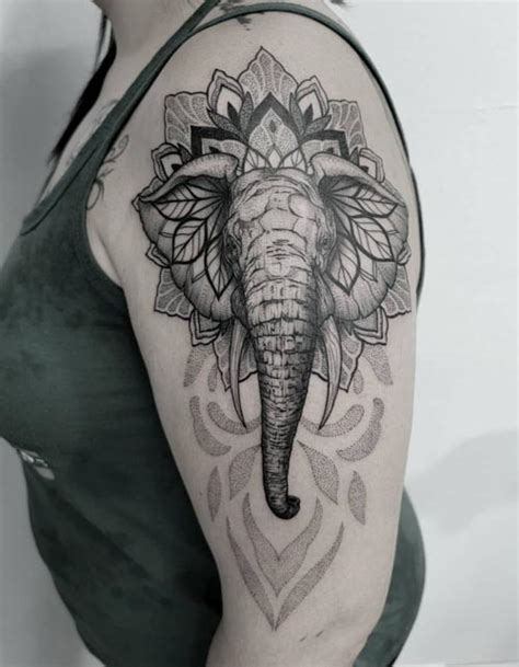 Top 40 Traditional and Realistic Elephant Tattoos | Inku Paw