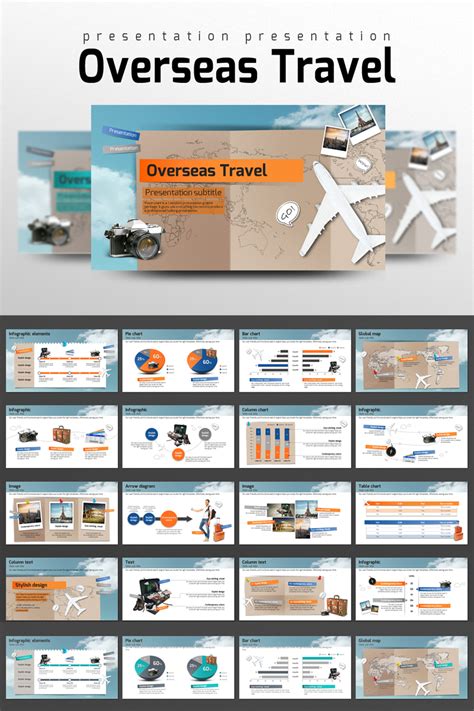 Overseas Travel PowerPoint template