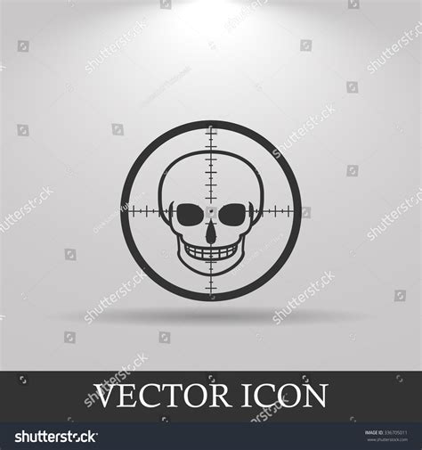 Illustration Crosshair Icon Skull Stock Vector (Royalty Free) 336705011 | Shutterstock