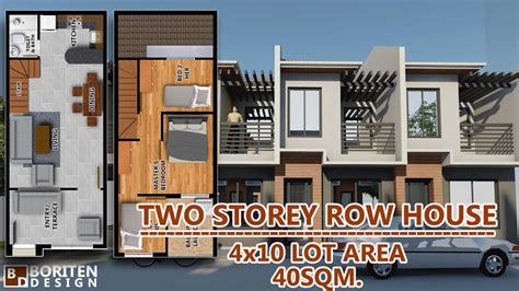 Row House Design With Second Floor | Floor Roma