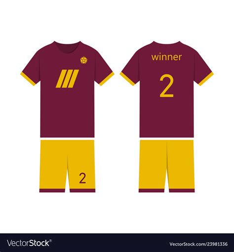 T-shirt sport design template for soccer jersey Vector Image