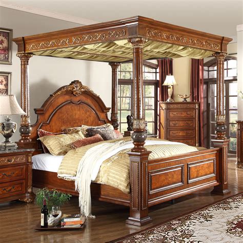 Meridian Royal Canopy Bed Canopy Bedroom Sets, Master Bedroom Set ...