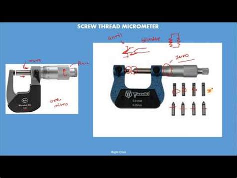 Screw Thread Micrometer. - YouTube