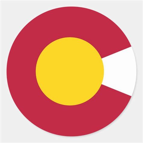 Colorado Flag C Sticker | Zazzle