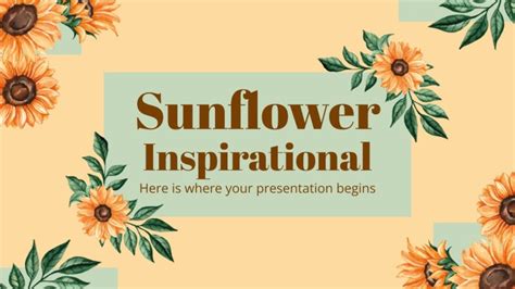 Sunflower Inspirational Presentation | Google Slides & PPT