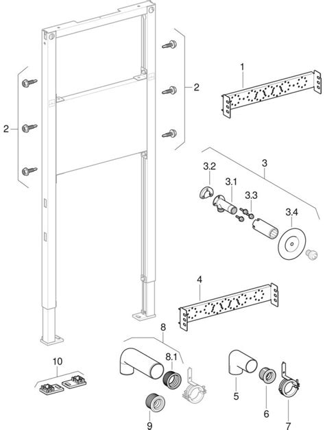 Spare parts for: Geberit Duofix elements for sinks, surface-mounted tap | Geberit product catalogue