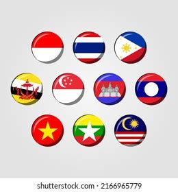 South East Asia Countries Flag Flag Stock Vector (Royalty Free) 2166965779 | Shutterstock