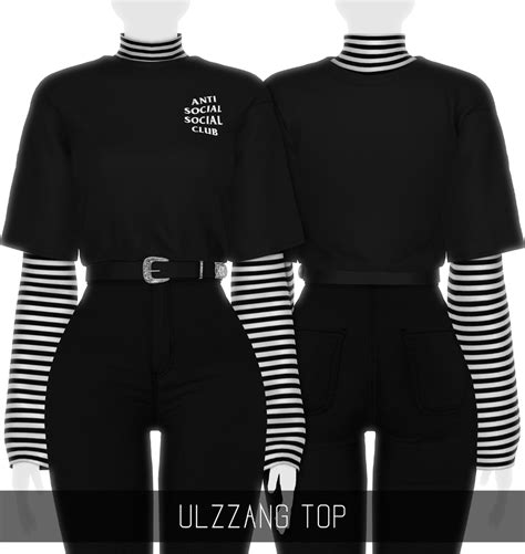 ULZZANG TOP (PATREON) - Simpliciaty | Sims 4 mods clothes, Sims 4, Sims 4 dresses