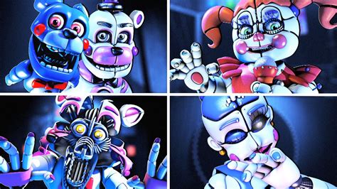 Every FNaF Sister Location Animatronic in a Nutshell - YouTube