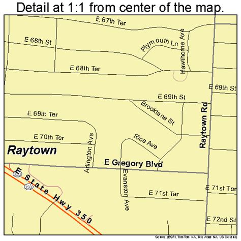 Raytown Missouri Street Map 2960788