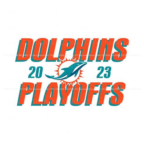 Miami Dolphins 2023 NFL Playoffs SVG