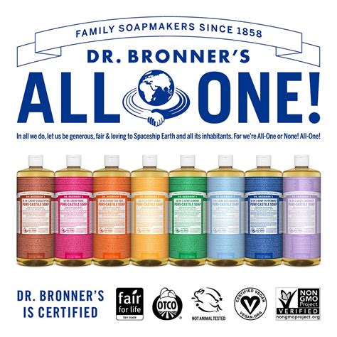 Dr. Bronner's Pure-Castile Liquid Soap Value Pack - Peppermint 32oz. (2 ...