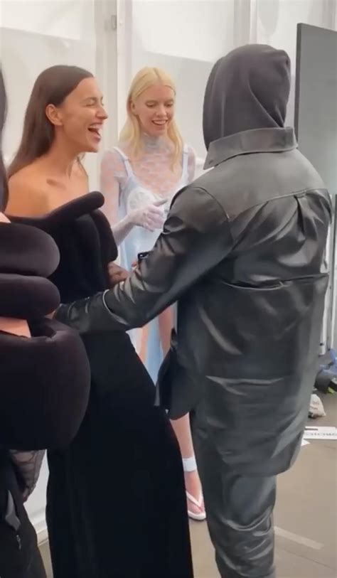 Kanye West, ex Irina Shayk reconnect at London Fashion Week