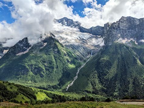 Dombai Mountains in Karachay-Cherkessia, Russia (Southeast Russia ...